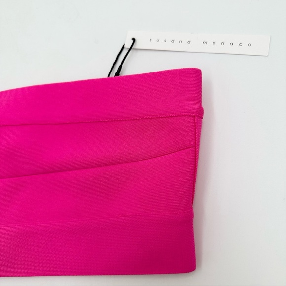 Susana Monaco Bandage Tube Top in Pink Glo - Picture 5 of 11